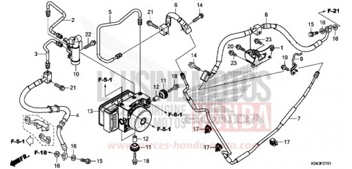 REAR BRAKE PIPE (NSS300A) NSS300AD de 2013